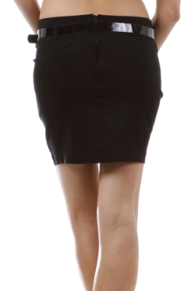 Hot from Hollywood Röcke - Womens Casual Party Versatile Belted Fitted Pencil Mini Skirt.