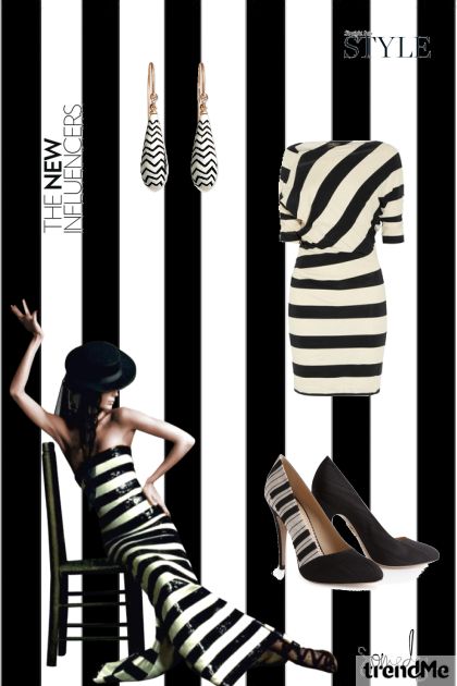 Broken stripes- combinação de moda