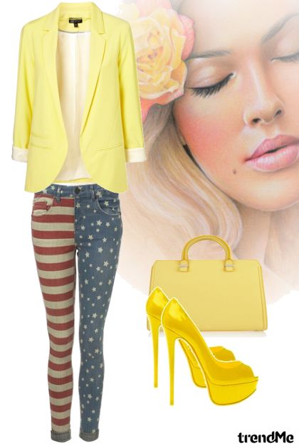 Žuta- Combinazione di moda