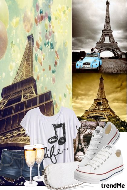 Happy day in Paris <3- Combinaciónde moda