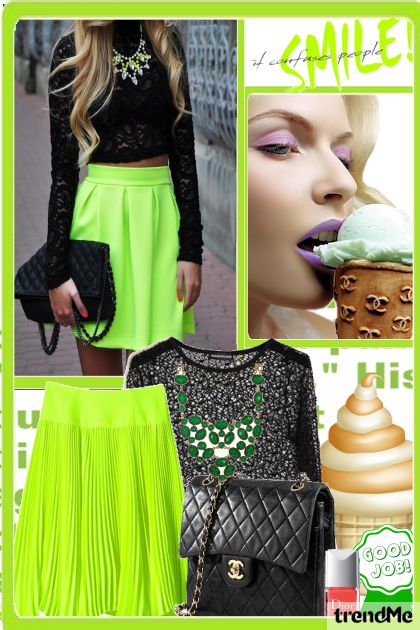 Volim ovu zelenuuu- Combinaciónde moda