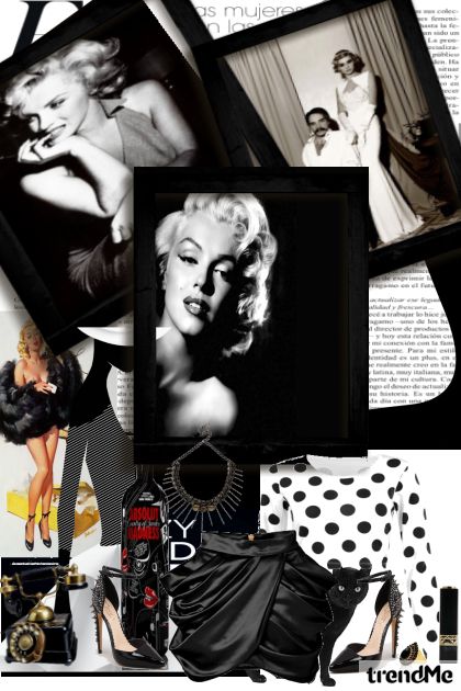 Crno-bijeli glamur elegancije- combinação de moda