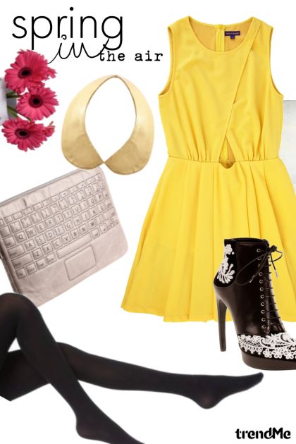 Yellow Sunshine- Combinazione di moda