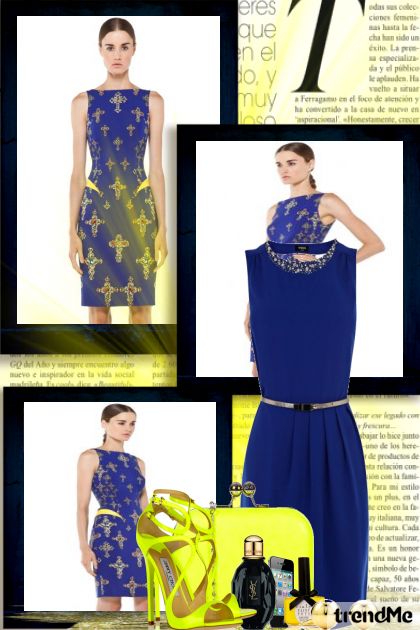 Yellow by Blue- combinação de moda