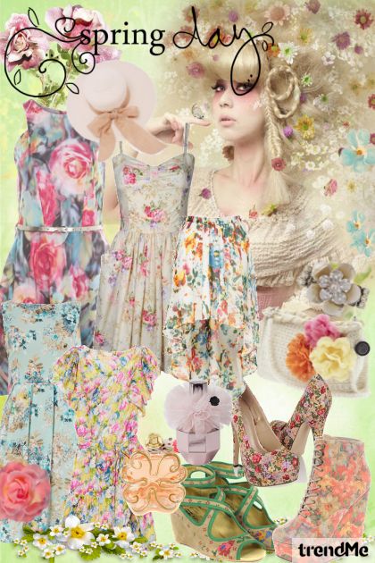 flower SPRING- Combinazione di moda