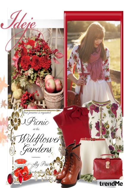 Picnic at the Wildflower Gardens- Fashion set