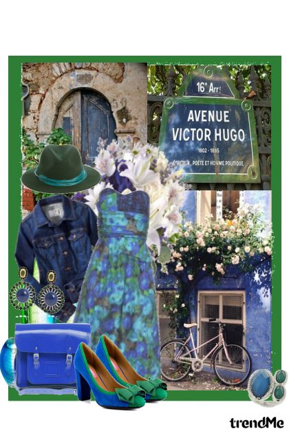 Blue×Green ~Cycling to the country cafe~- Modna kombinacija