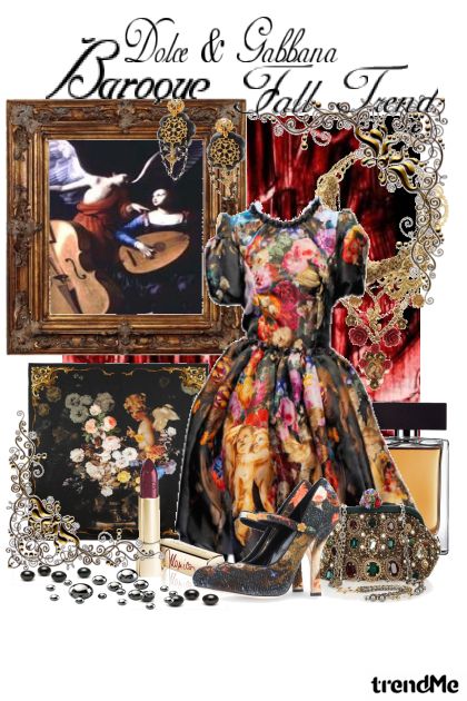 DOLCE & GABBANA ~Baroque in art~- combinação de moda