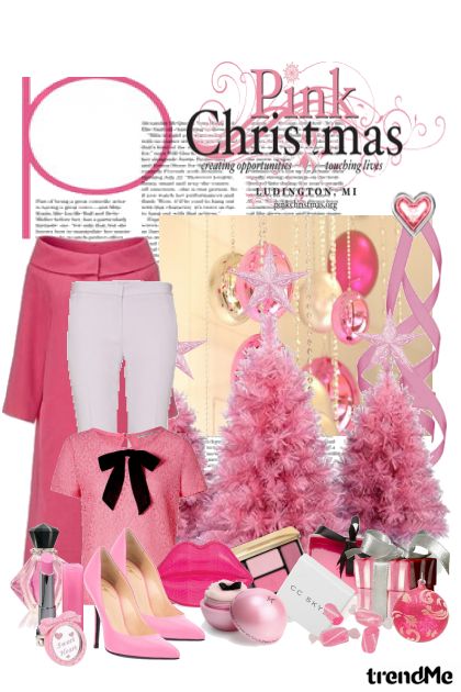 Pink Christmas- Модное сочетание