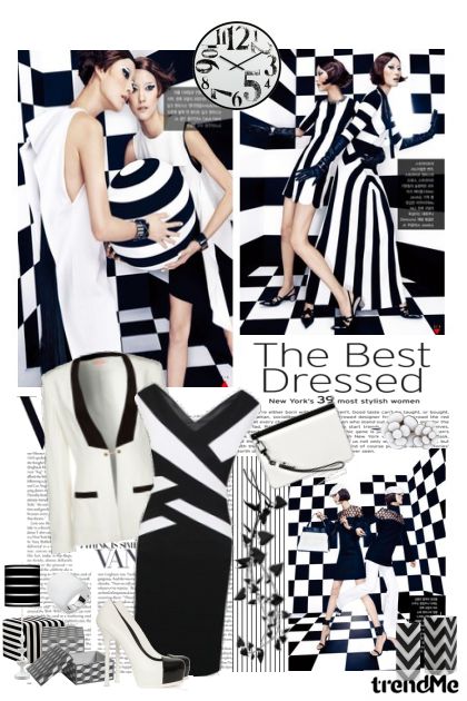 The Best Dressed in Black and White- Fashion set