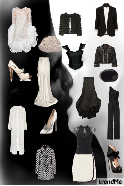 blanco y negro- Combinazione di moda