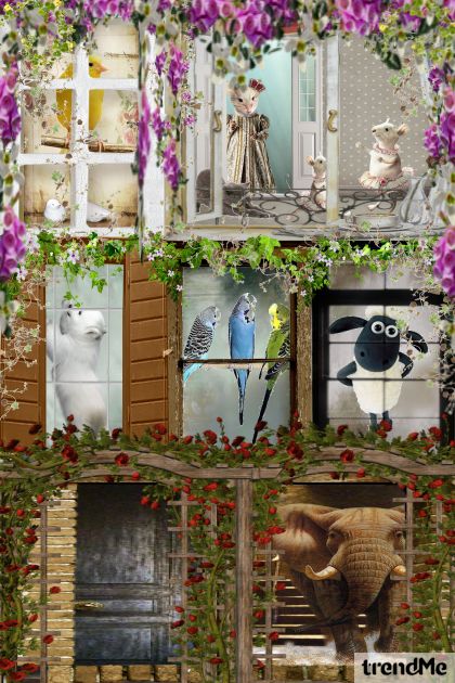 kućica u cvijeću- Fashion set