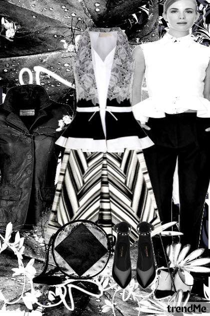 Black and White style- Combinazione di moda