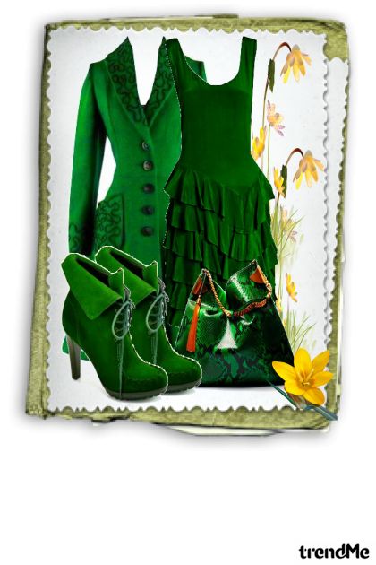 Fashion green- combinação de moda