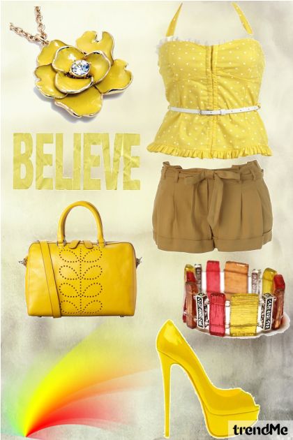 Say Yellow- combinação de moda