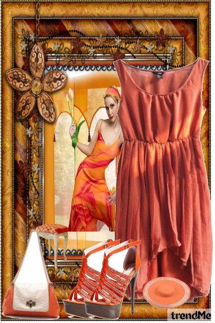 fashion orange- Modekombination