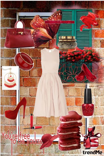strawberry lady- Combinazione di moda