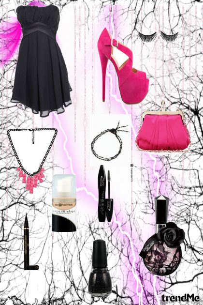 Black and Pink- Combinazione di moda