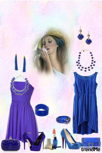 синий- Fashion set