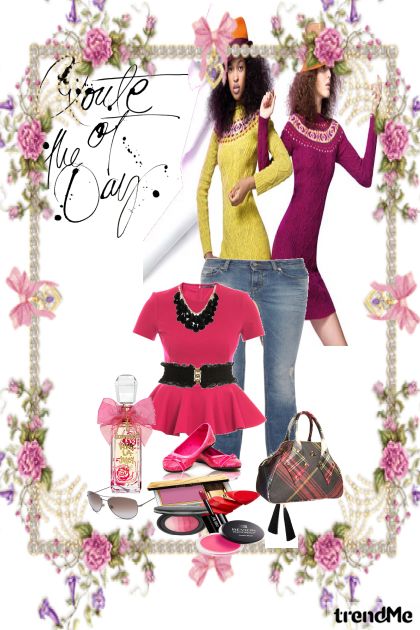 pink#- Combinazione di moda