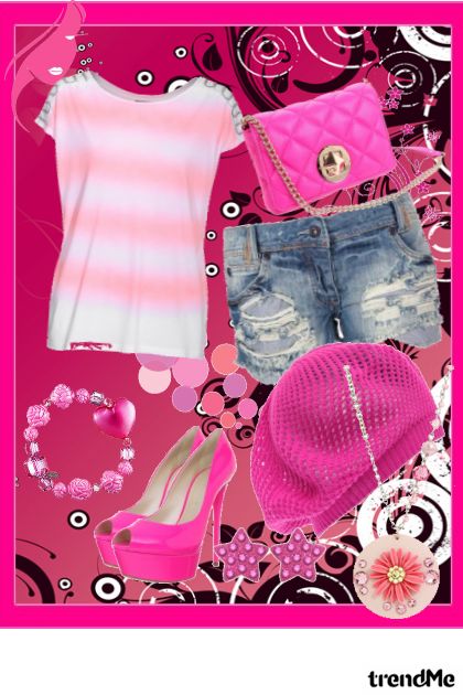 Pink kombinacija- Modna kombinacija