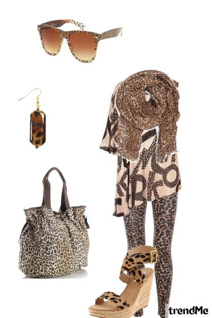 Leopard- Combinazione di moda