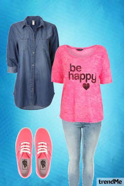 Be Happy <3- combinação de moda