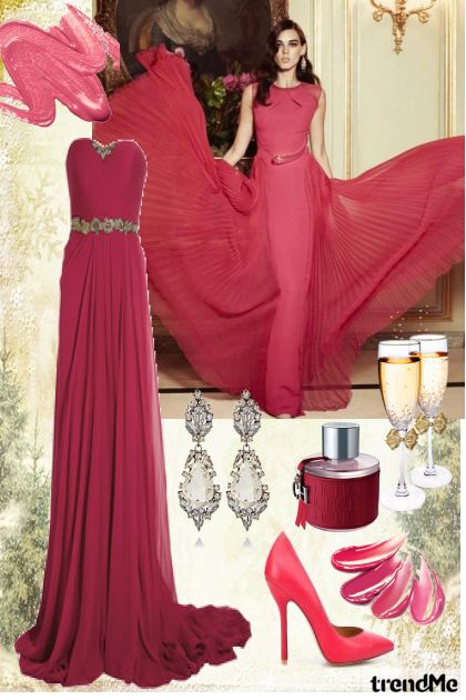 Lady In Red- Combinazione di moda