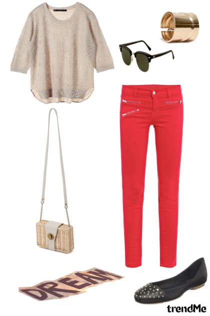 red jeans- Combinaciónde moda