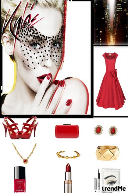 Lovely In Red- Combinazione di moda