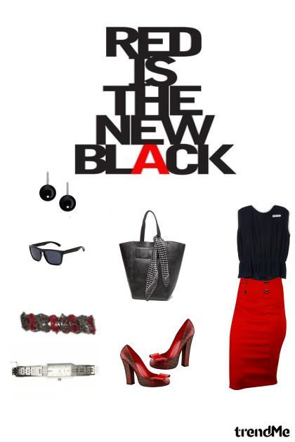 Red Is The New Black- Combinaciónde moda