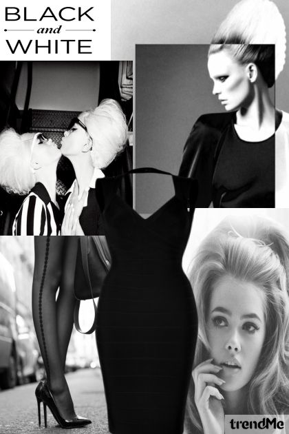Retro Inspired-Black &White- Combinaciónde moda
