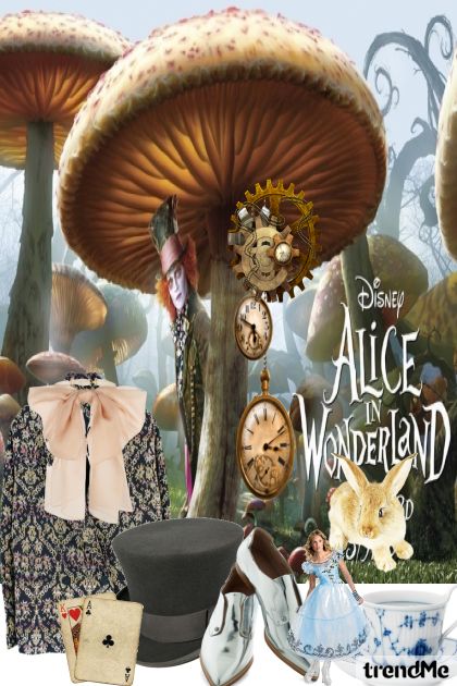 Halloweeen-Alice In Wonderland- Combinazione di moda