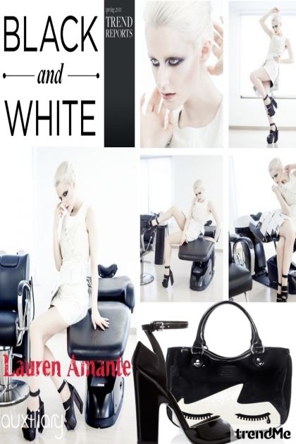 The Black and White Trend- Fashion set