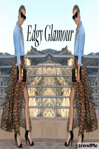 Edgy Glamour- Combinazione di moda