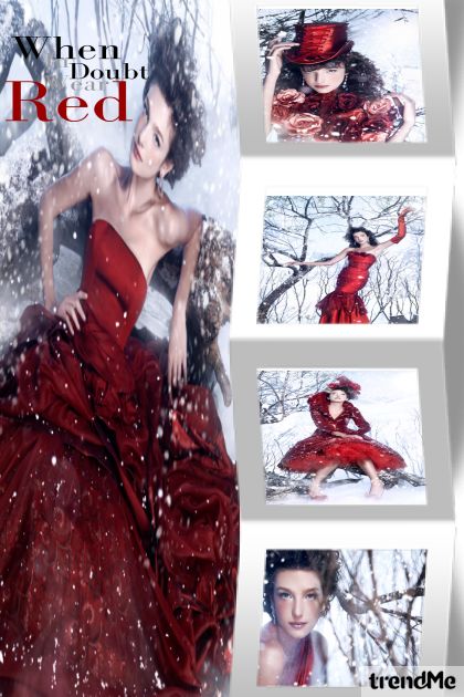Winter Red- Combinazione di moda