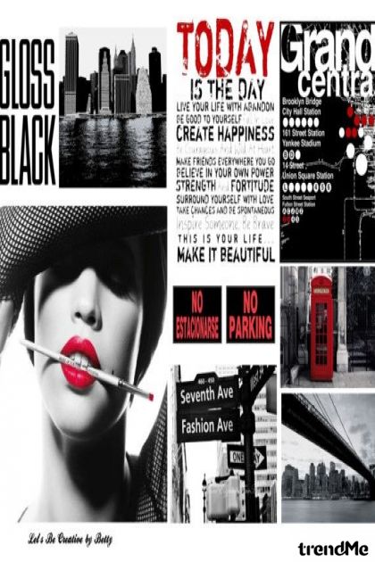 Gloss Black- Combinazione di moda