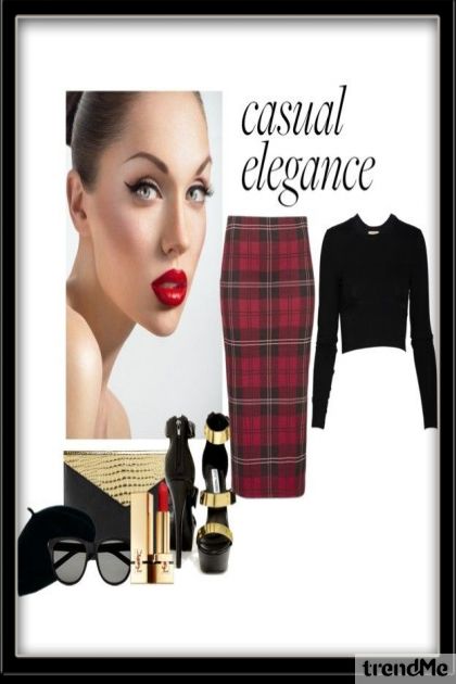 Casual Elegance- combinação de moda