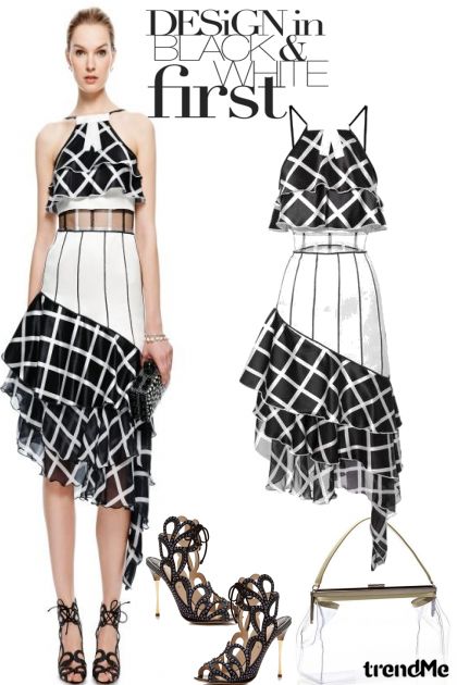 Design In Black and White- combinação de moda