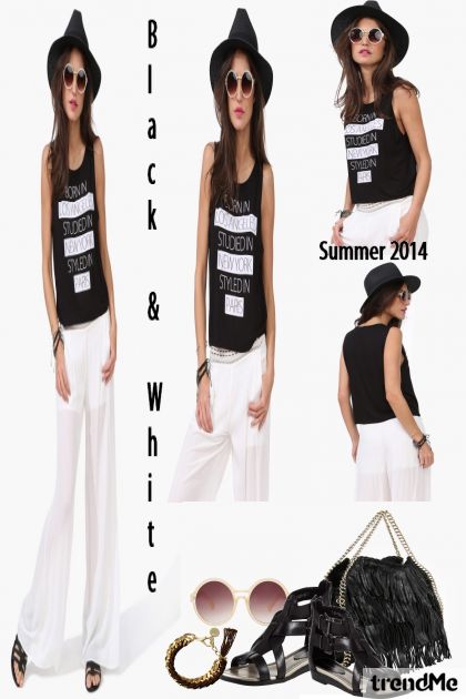 Black & White-Summer2014- コーディネート