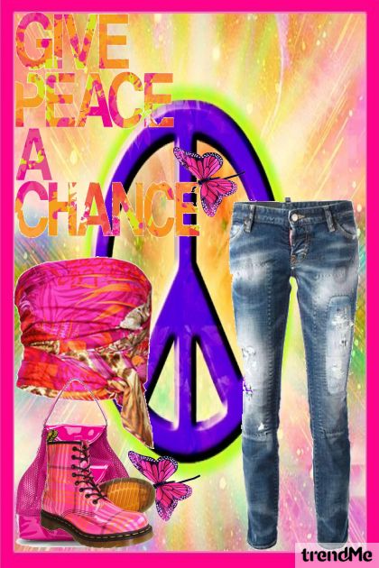 Peace- combinação de moda