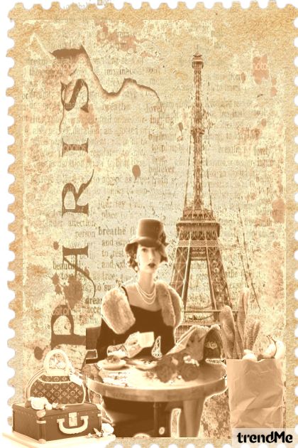 Vintage-Paris Vacation- コーディネート