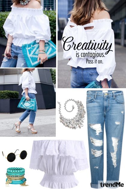Creativity Is Contagious- combinação de moda
