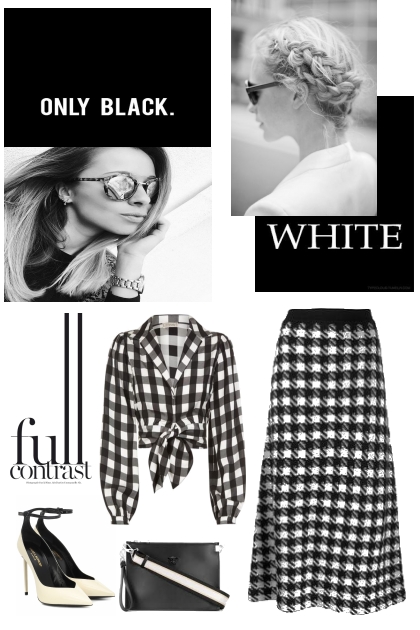 Black and White#1- Modna kombinacija