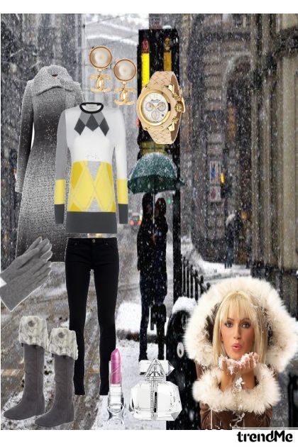Warm love in the Cold- combinação de moda