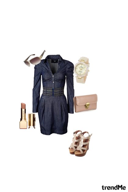 Loving Jean Dress- Combinazione di moda