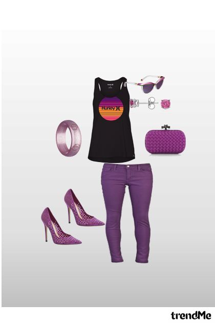 Screaming Purple- Combinazione di moda