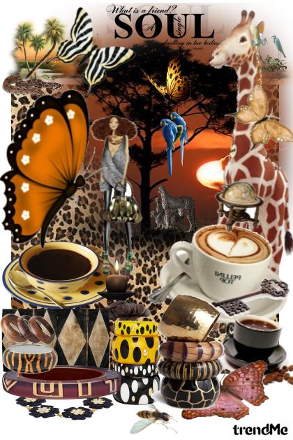 Afro Coffee- Combinaciónde moda