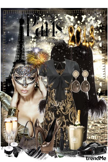 New Year in Paris- combinação de moda