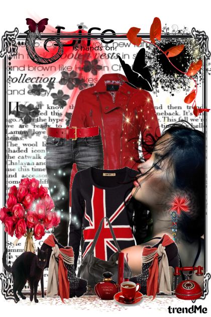 Black and Red- Combinazione di moda